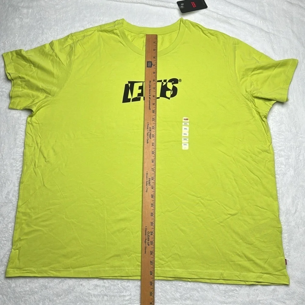 Levi’s men’s 3XL lime green neon chartreuse graphic tee t shirt new with tags